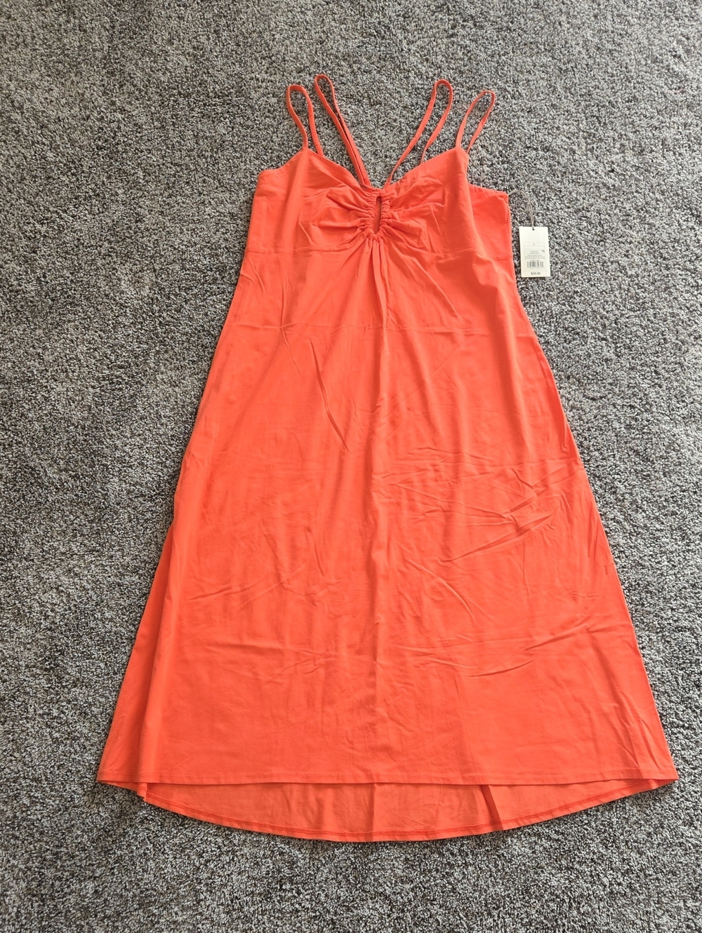 a new day Coral Orange Spaghetti Strap Maxi Dress